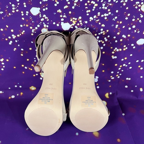 Nine West Nude Strap Heels - Picture 3 of 4